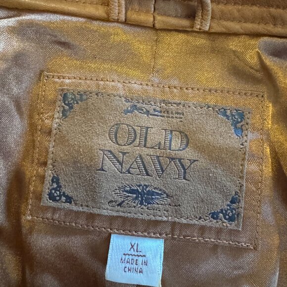 Old Navy Leather Jacket with Ruffles - Picture 5 of 9